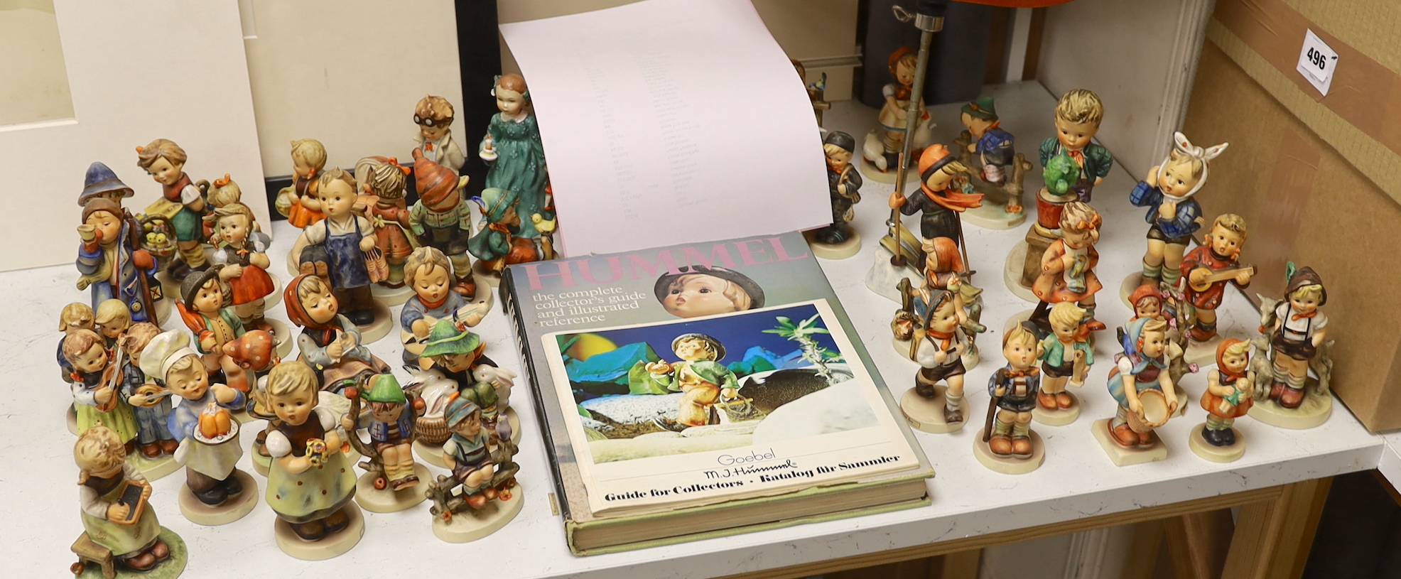 A collection of Hummel / Goebel figures